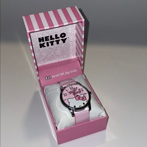 Hello Kitty Pink Striped Box Watch